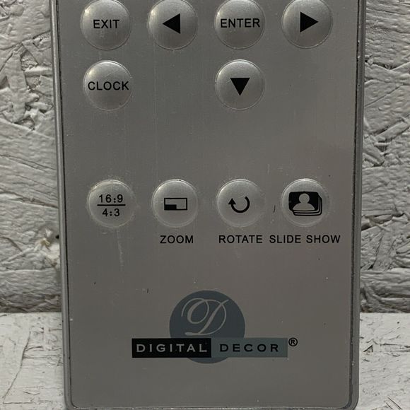 Digital Decor DPF710 Remote control DIGITAL PICTURE FRAME - Picture 2 of 4